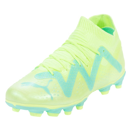 Puma Future Match FG/AG Junior Firm Ground Soccer Cleat - Yellow/Black/Peppermint