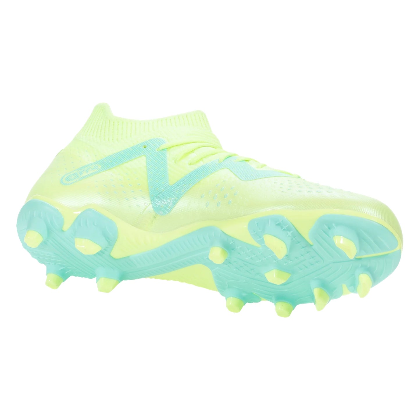 Puma Future Match FG/AG Junior Firm Ground Soccer Cleat - Yellow/Black/Peppermint