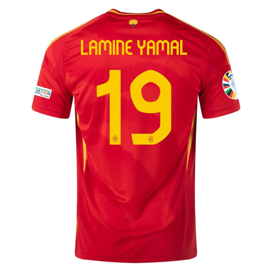 Kid's Replica Adidas Lamine Yamal Spain Home Jersey 2024