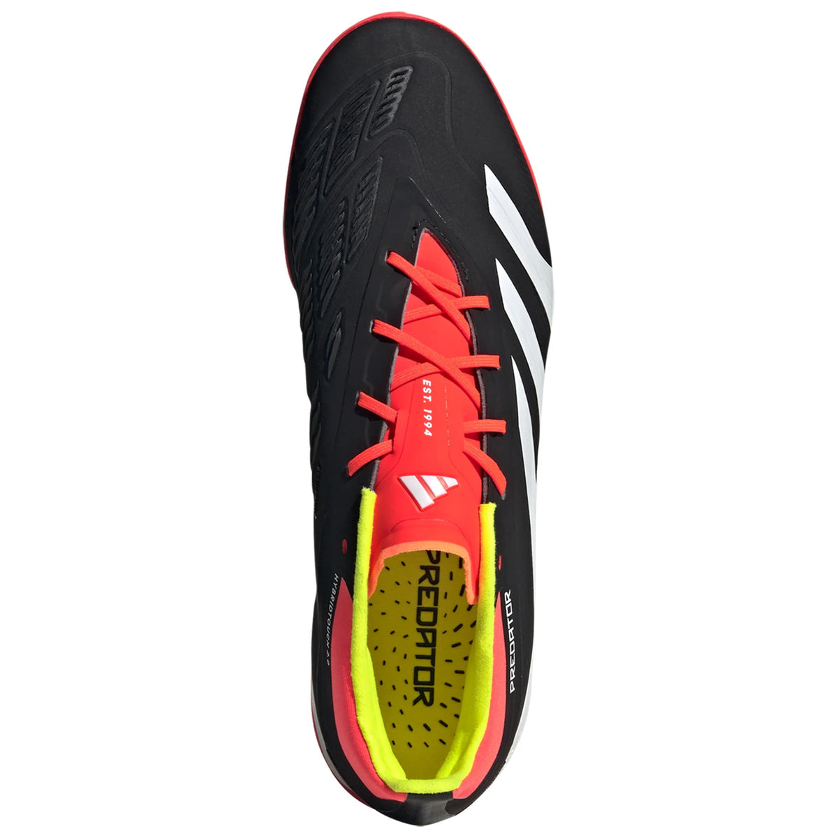 adidas Predator Elite TF Turf Soccer Cleat - Core Black/White/Solar Yellow