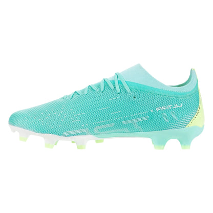 Puma Ultra Match FG/AG Firm Ground Soccer Cleat - Peppermint/White/Yellow