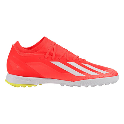 adidas X CrazyFast League TF Turf Soccer Cleat - Solar Red/White/Solar Yellow