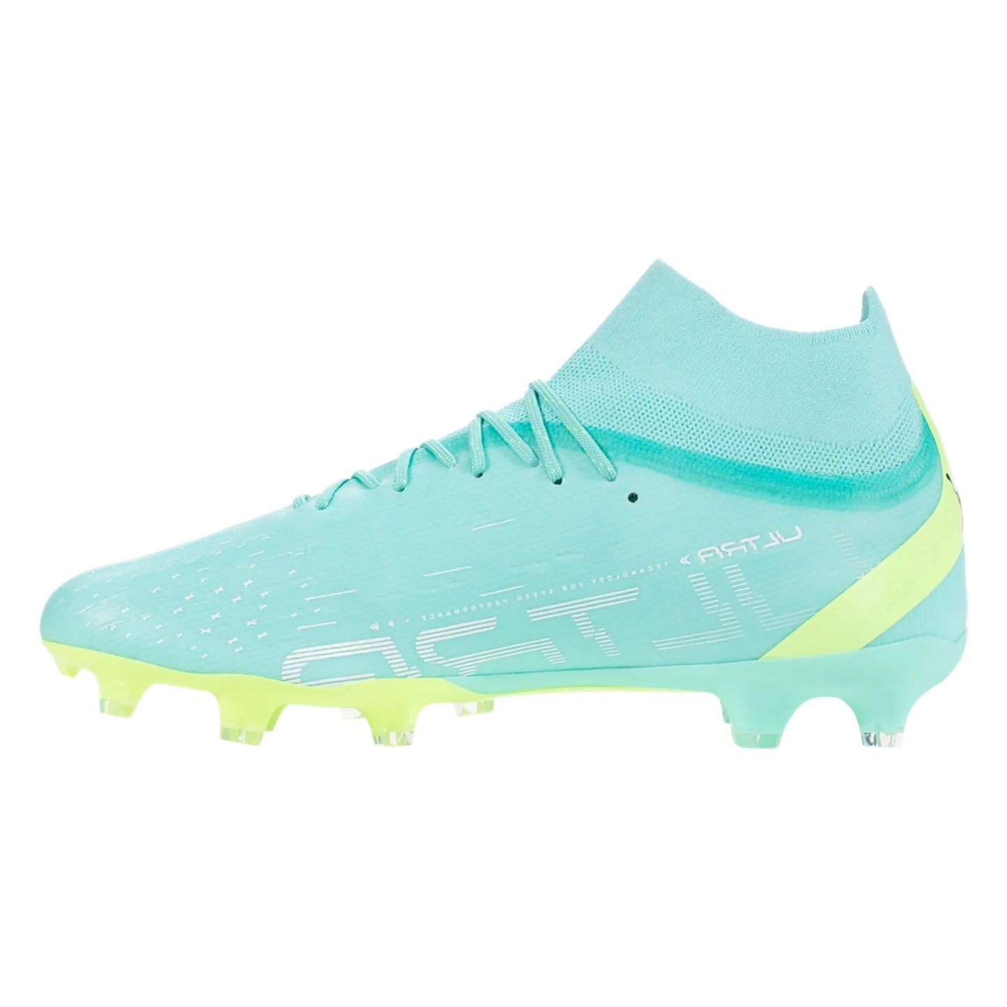 Puma Ultra Pro FG/AG Firm Ground Soccer Cleat - Peppermint/White/Yellow