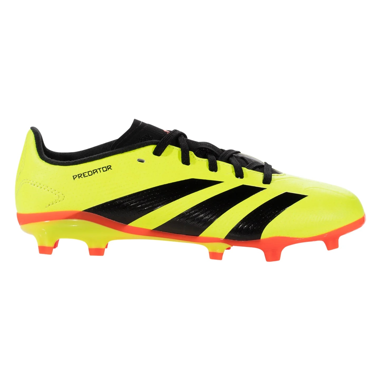 adidas Predator League Low FG Junior Firm Ground Soccer Cleat - Solar Yellow/Black/Solar Red