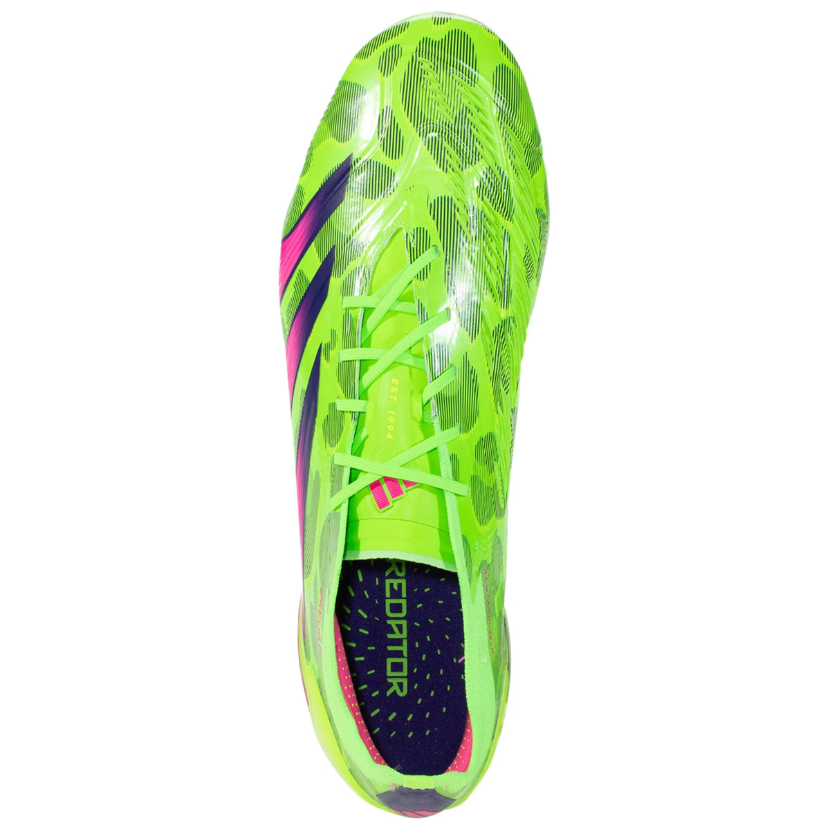 adidas Predator Elite FG Firm Ground Soccer Cleat - Solar Green/Shock Pink/Lucid Lemon