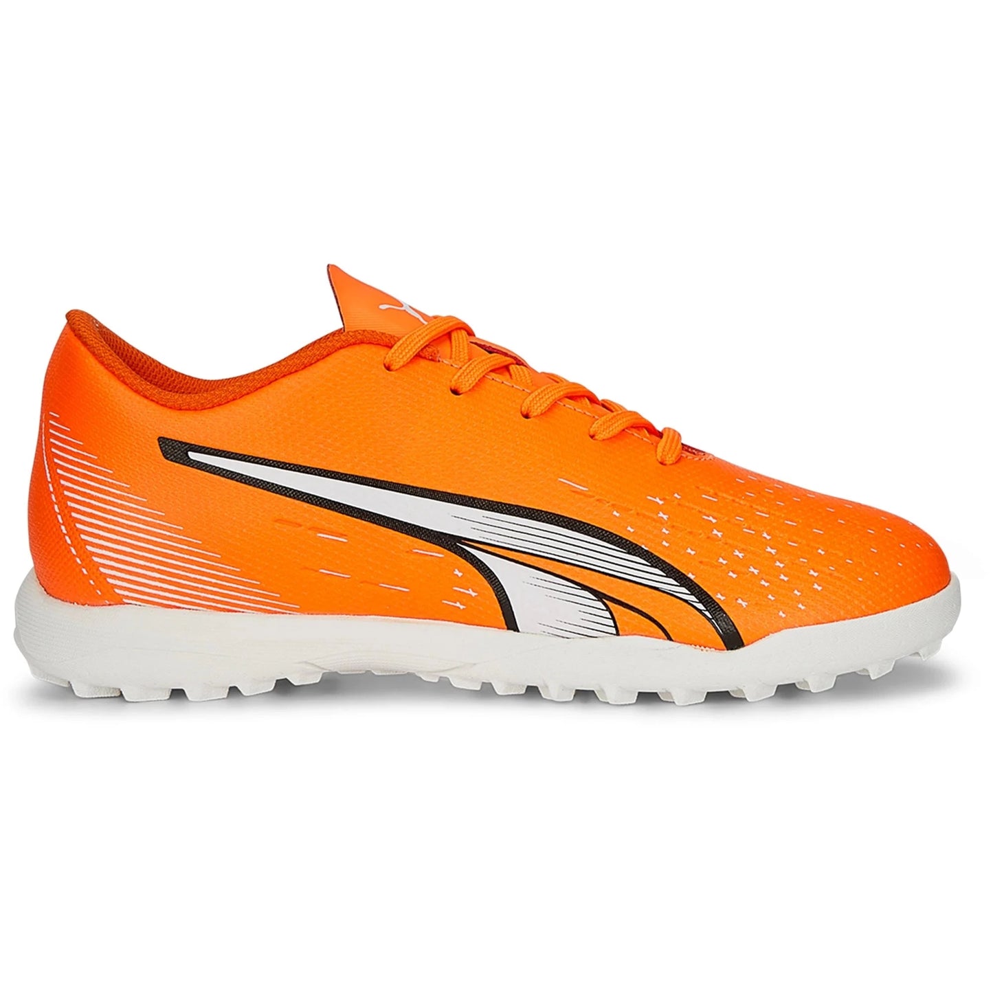 Puma Ultra Play TT Junior Turf Soccer Shoes - Orange/White/Blue