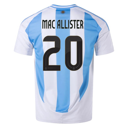 Youth Replica Adidas Mac Allister Argentina Home Jersey 2024