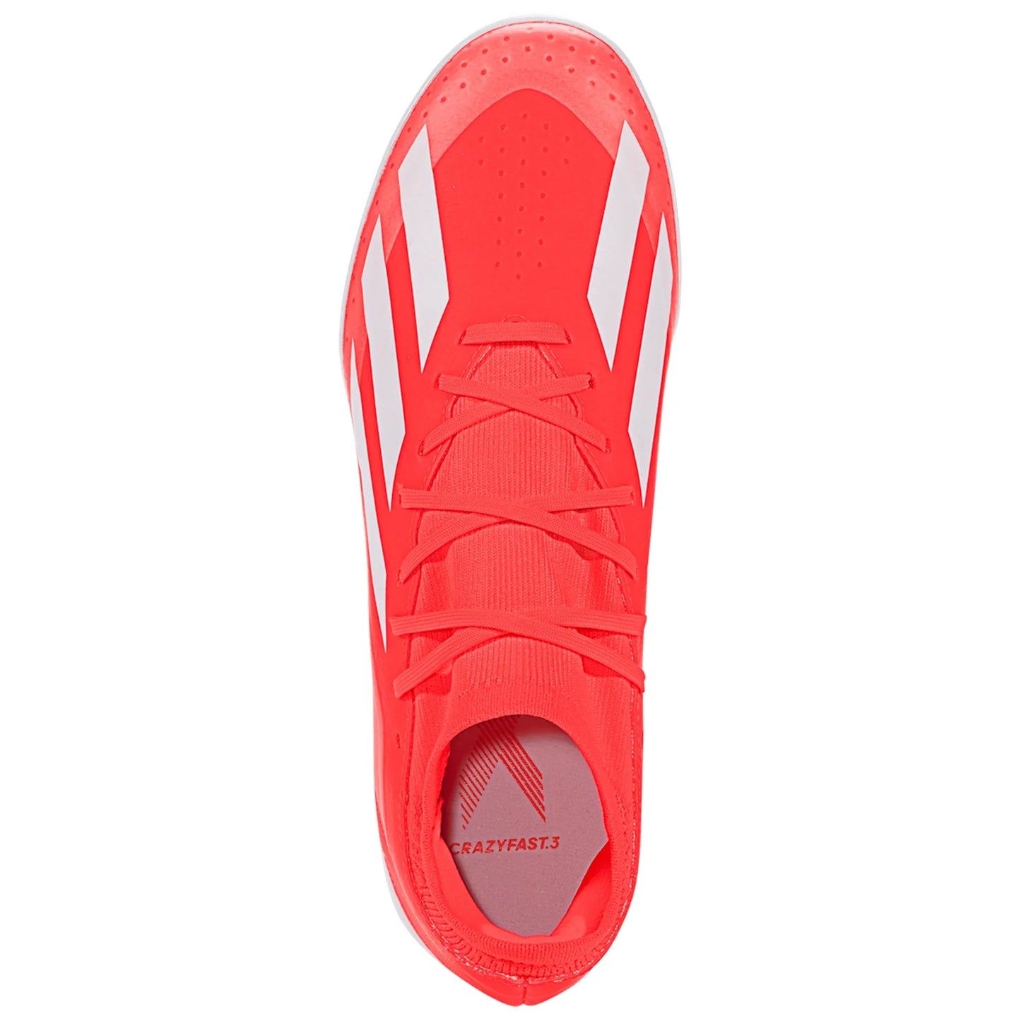 adidas X CrazyFast League TF Turf Soccer Cleat - Solar Red/White/Solar Yellow