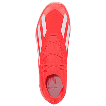 adidas X CrazyFast League TF Turf Soccer Cleat - Solar Red/White/Solar Yellow