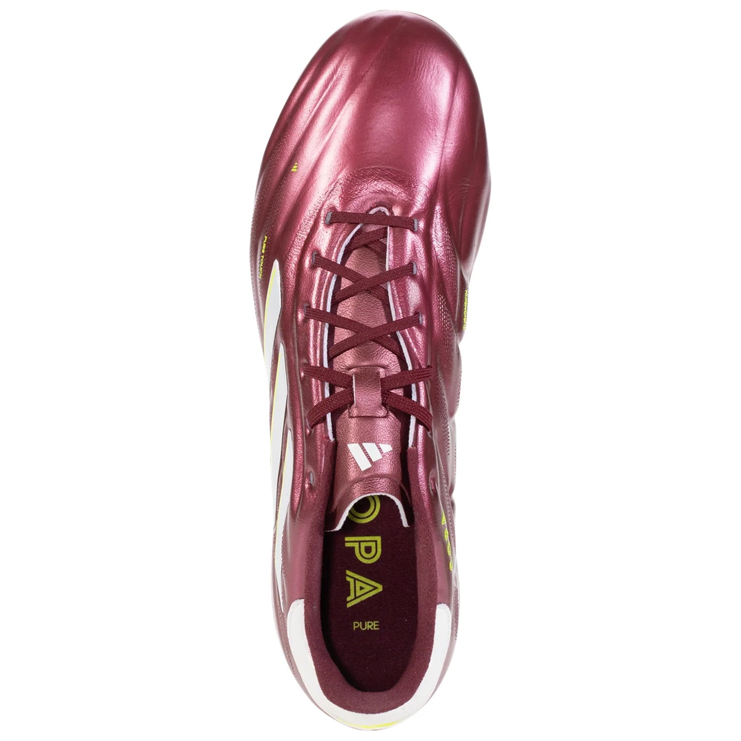 adidas Copa Pure 2 Elite FG Firm Ground Soccer Cleat - Shadow Red/White/Solar Yellow