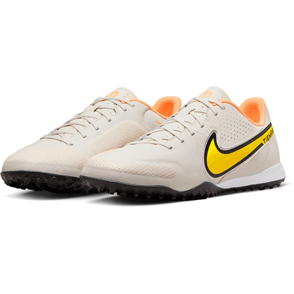 Nike Tiempo Legend 9 Academy TF Turf Soccer Shoe - Phantom/Yellow Strike/Sunset Glow