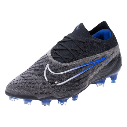 Nike Phantom GX Elite FG Firm Ground Soccer Cleat - Black/Chrome/Hyper Royal