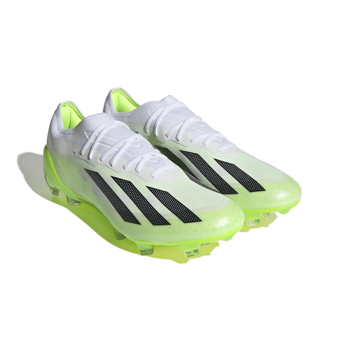 adidas X CrazyFast.1 FG Firm Ground Soccer Cleat - White/Core Black/Lucid Lemon