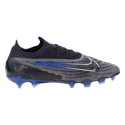 Nike Phantom GX Elite FG Firm Ground Soccer Cleat - Black/Chrome/Hyper Royal