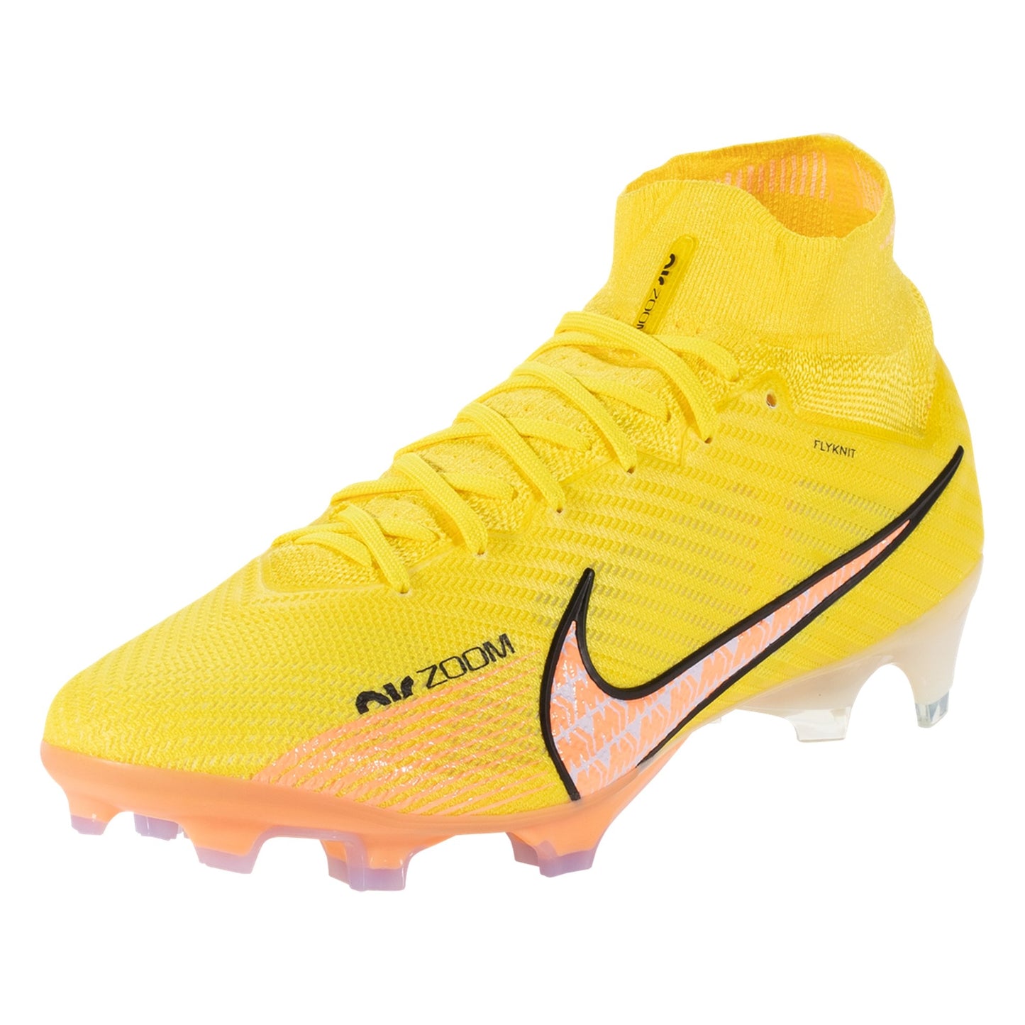 Nike Air Zoom Mercurial Superfly 9 Elite FG Soccer Cleat - Yellow Strike/Black/Coconut Milk/Doll/Purple Pulse/Sunset Glow