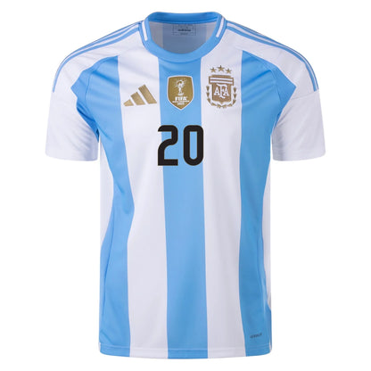 Youth Replica Adidas Mac Allister Argentina Home Jersey 2024