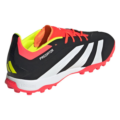 adidas Predator Elite TF Turf Soccer Cleat - Core Black/White/Solar Yellow