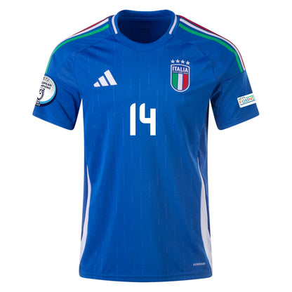 Men's Authentic Adidas Chiesa Italy Home Jersey 2024