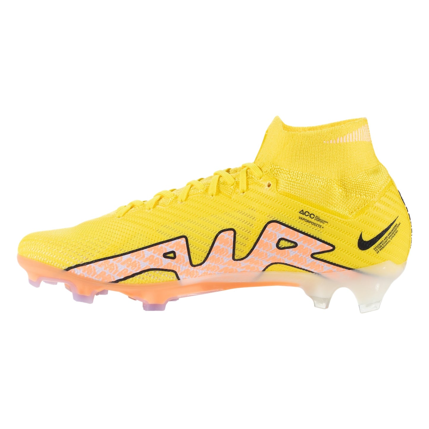 Nike Air Zoom Mercurial Superfly 9 Elite FG Soccer Cleat - Yellow Strike/Black/Coconut Milk/Doll/Purple Pulse/Sunset Glow