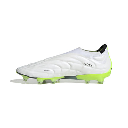 adidas Copa Pure+ FG Firm Ground Soccer Cleat - White/Core Black/Lucid Lemon