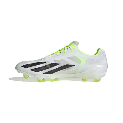 adidas X CrazyFast+ FG Firm Ground Soccer Cleat - White/Core Black/Lucid Lemon