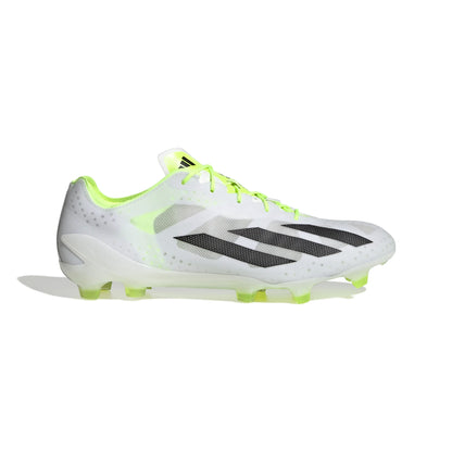 adidas X CrazyFast+ FG Firm Ground Soccer Cleat - White/Core Black/Lucid Lemon