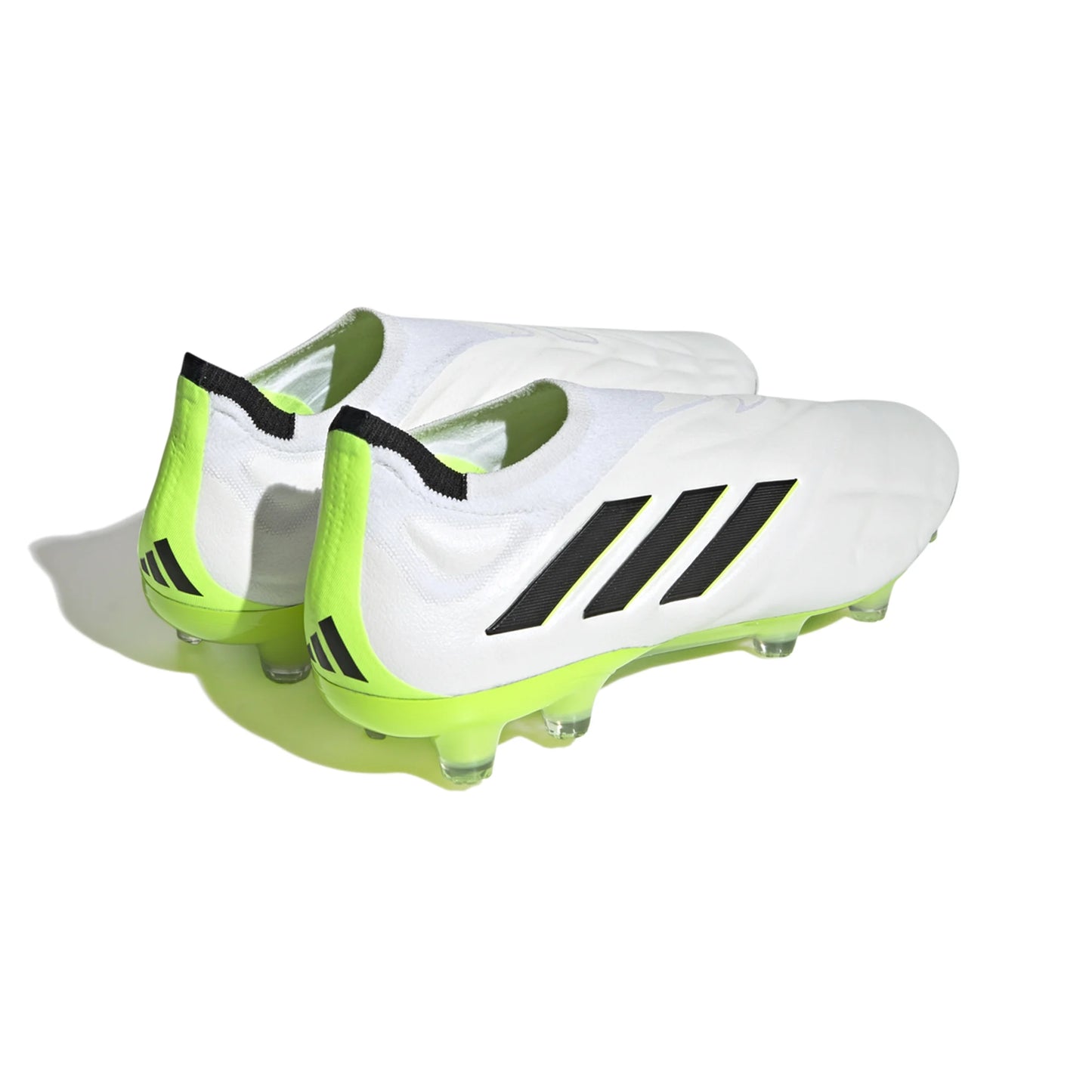 adidas Copa Pure+ FG Firm Ground Soccer Cleat - White/Core Black/Lucid Lemon