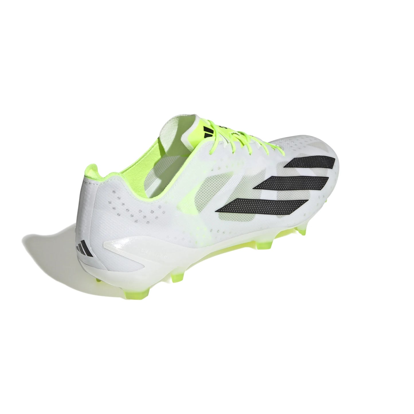 adidas X CrazyFast+ FG Firm Ground Soccer Cleat - White/Core Black/Lucid Lemon