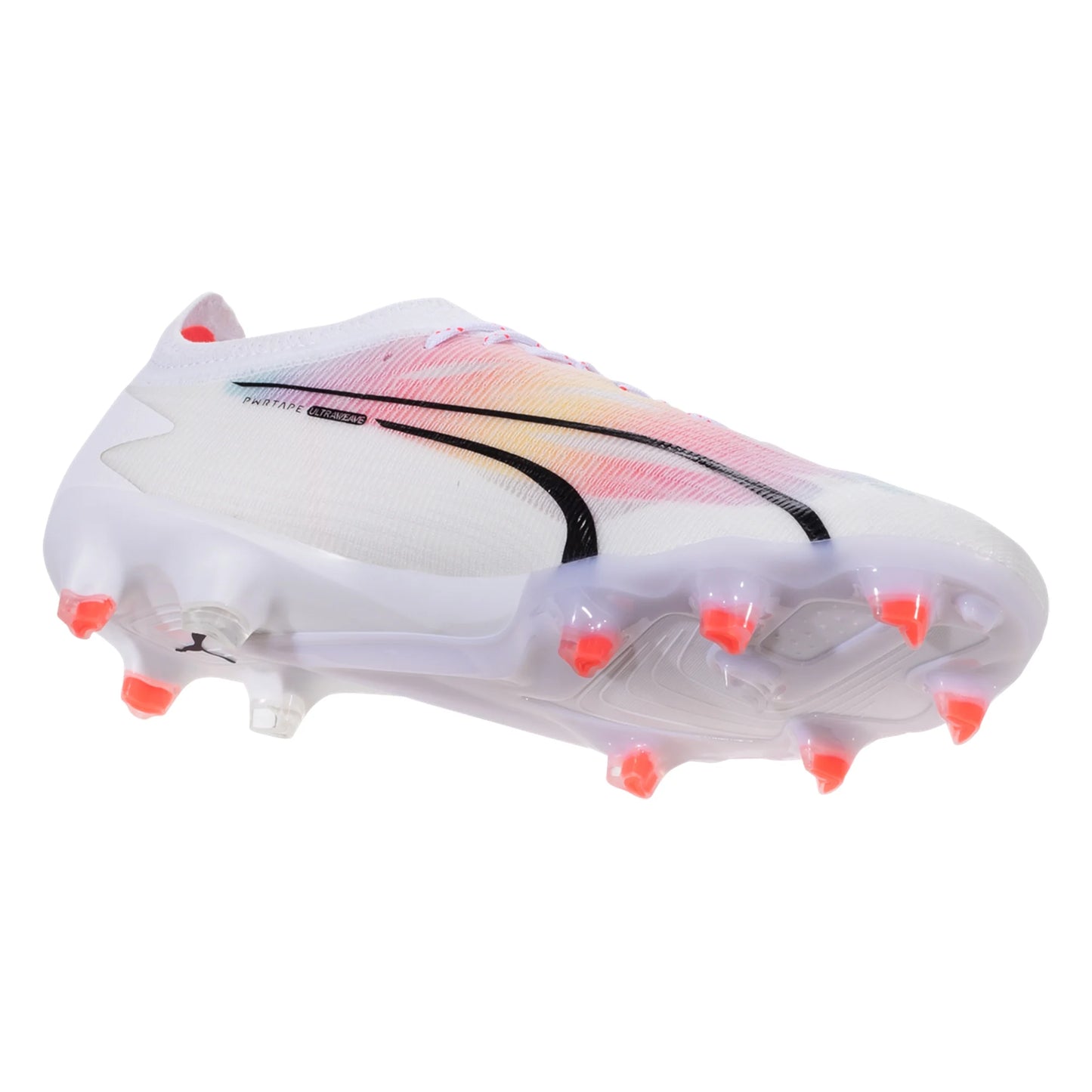 Puma Ultra Ultimate FG/AG Firm Ground Soccer Cleat - White/Black/Fire Orchid