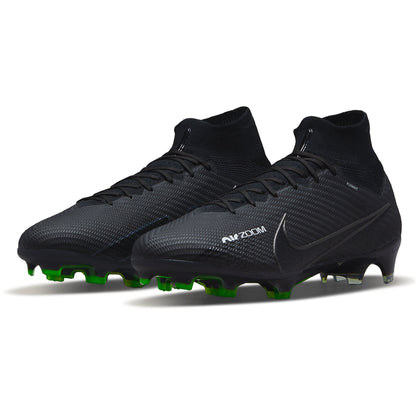 Nike Air Zoom Mercurial Superfly 9 Elite FG Firm Ground Soccer Cleat - Black/Dark Smoke Grey/Summit White/Bright Crimson