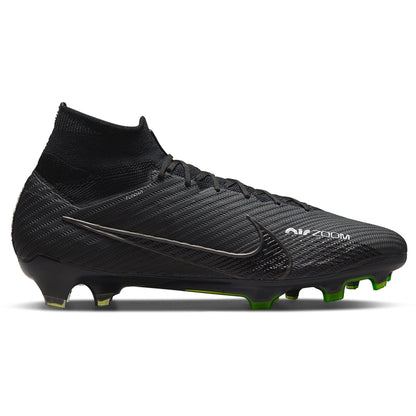 Nike Air Zoom Mercurial Superfly 9 Elite FG Firm Ground Soccer Cleat - Black/Dark Smoke Grey/Summit White/Bright Crimson