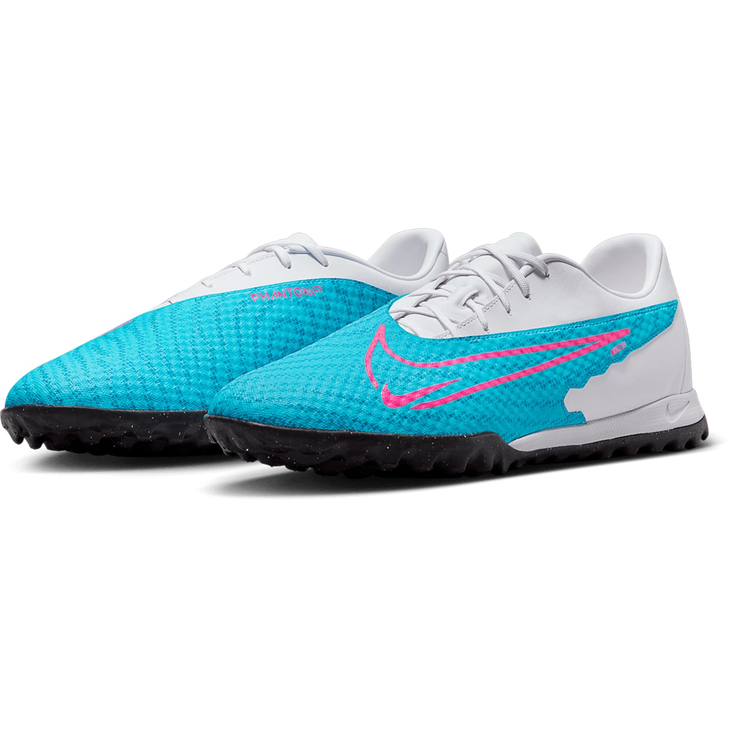 Nike Phantom GX Academy TF  Artificial Turf Soccer Shoe - Baltic Blue/Pink Blast-White