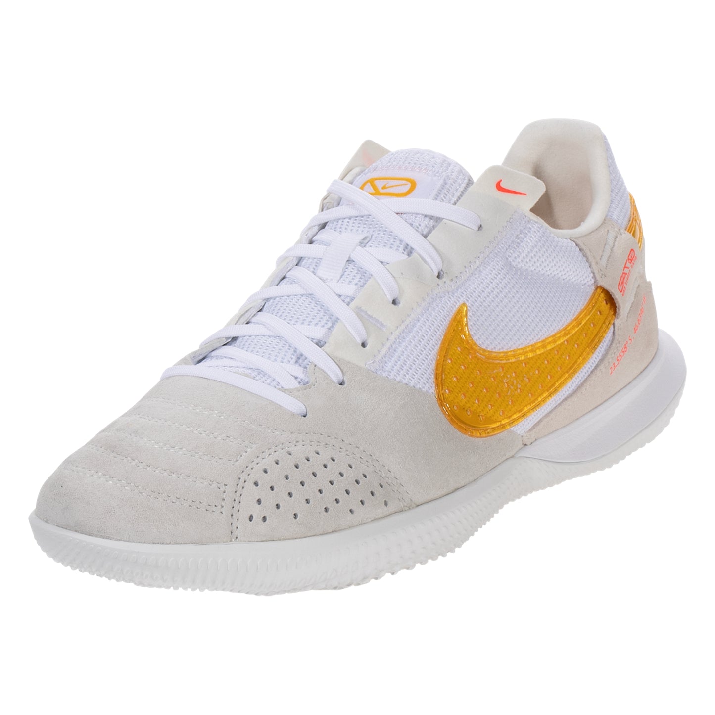 Nike StreetGato Indoor Soccer Shoe- Summit White / University Gold