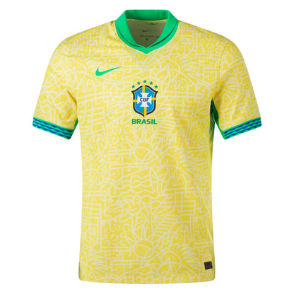 Men's Nike Dri-FIT Soccer Replica Jersey Brazil 2024 Stadium Home