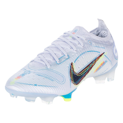 Nike Mercurial Vapor 14 Elite FG Firm Ground Soccer Cleat - Grey/Blackened Blue/Light Marine/Laser Blue/Rush Orange/Volt