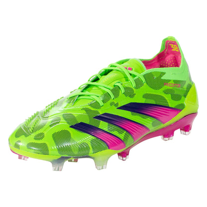 adidas Predator Elite FG Firm Ground Soccer Cleat - Solar Green/Shock Pink/Lucid Lemon