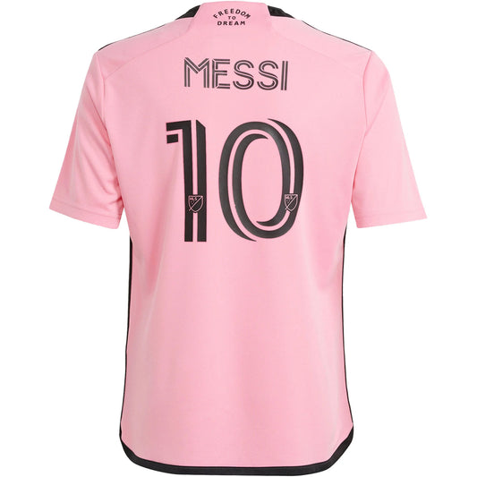 Kid's Replica Adidas Messi Inter Miami Home Jersey 2024