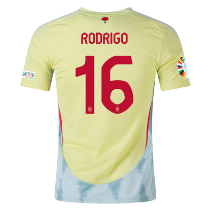 Kid's Replica Adidas Rodrigo Spain Away Jersey 2024