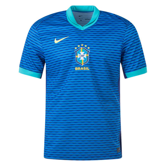 Men's Nike Dri-FIT Soccer Replica Jersey Brazil 2024 Stadium Away