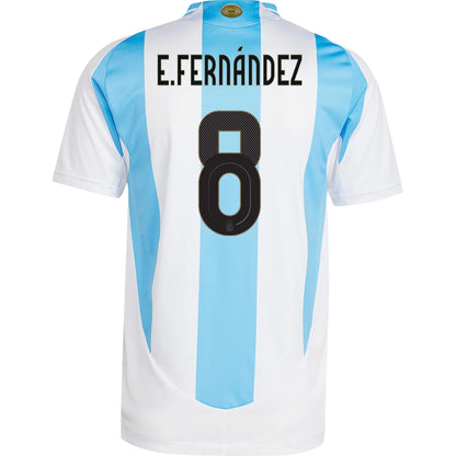 Men's Authentic Adidas E. Fernandez Argentina Home Jersey 2024