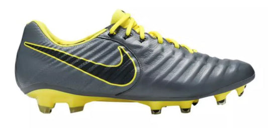 Nike Tiempo Legend 7 Elite FG Firm Ground Soccer Cleat - Dark Grey/ Opti Yellow