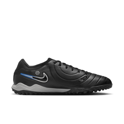 Nike Tiempo Legend 10 Pro TF Turf Soccer Cleat - Black/Chrome/HyperRoyal