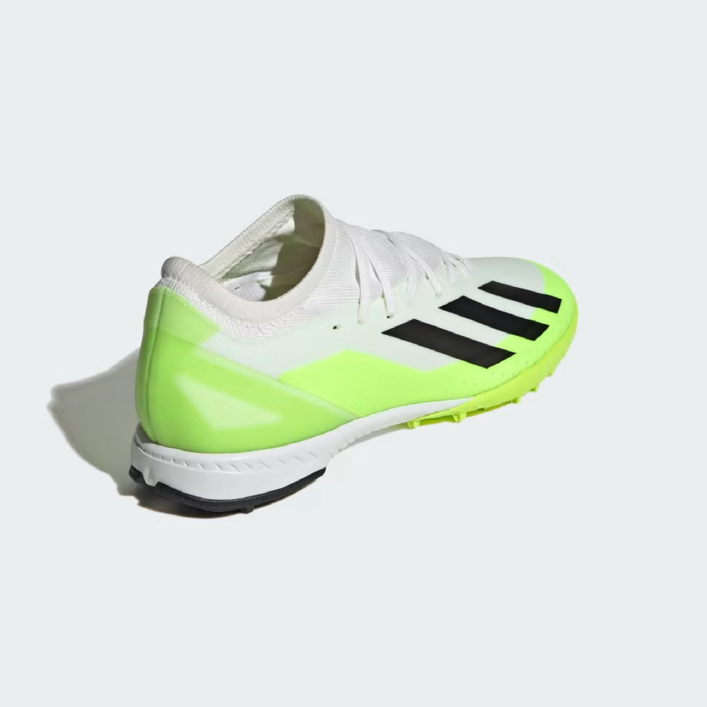 adidas X CrazyFast.3 TF Turf Soccer Cleat - White/Core Black/Lucid Lemon