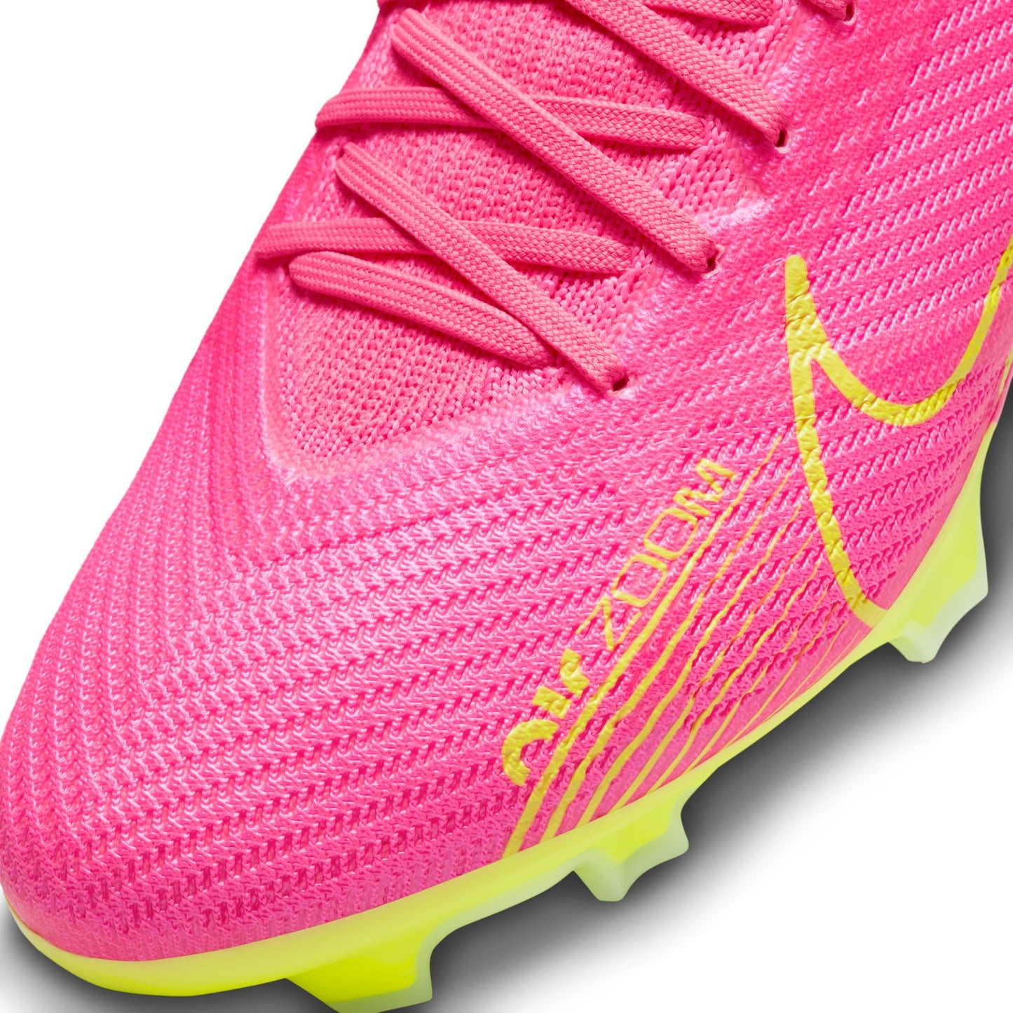 Nike Zoom Mercurial Vapor 15 Pro FG Firm Ground Soccer Cleats - PinkBlast/Volt/Grey