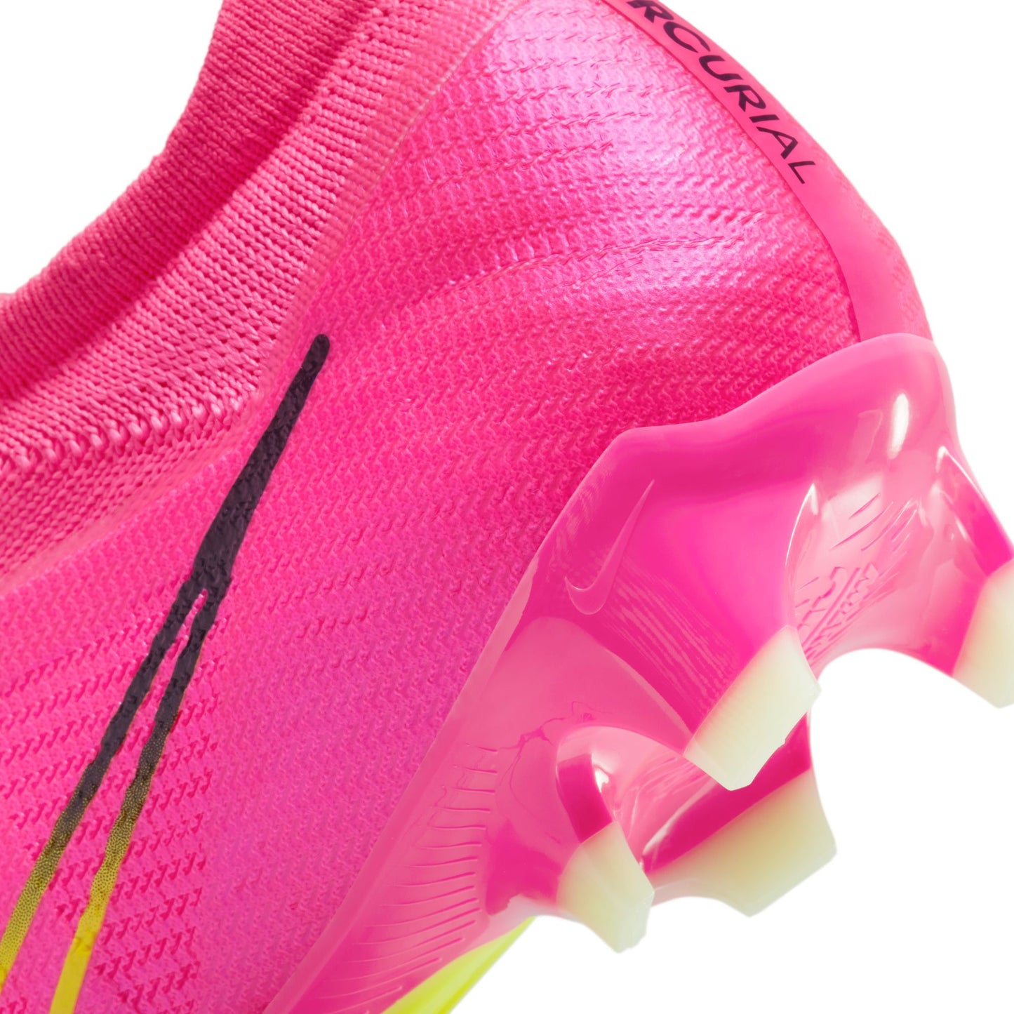 Nike Zoom Mercurial Vapor 15 Pro FG Firm Ground Soccer Cleats - PinkBlast/Volt/Grey