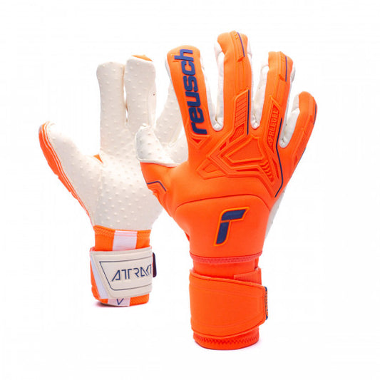 Reusch Attrakt Freegel Speedbump Ortho-Tec- Shocking Orange/ Blue