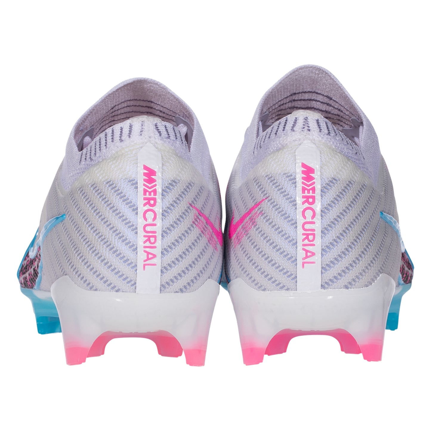 Nike Air Zoom Mercurial Vapor 15 Elite FG Soccer Cleat -White/ Baltic Blue-Pink Blast