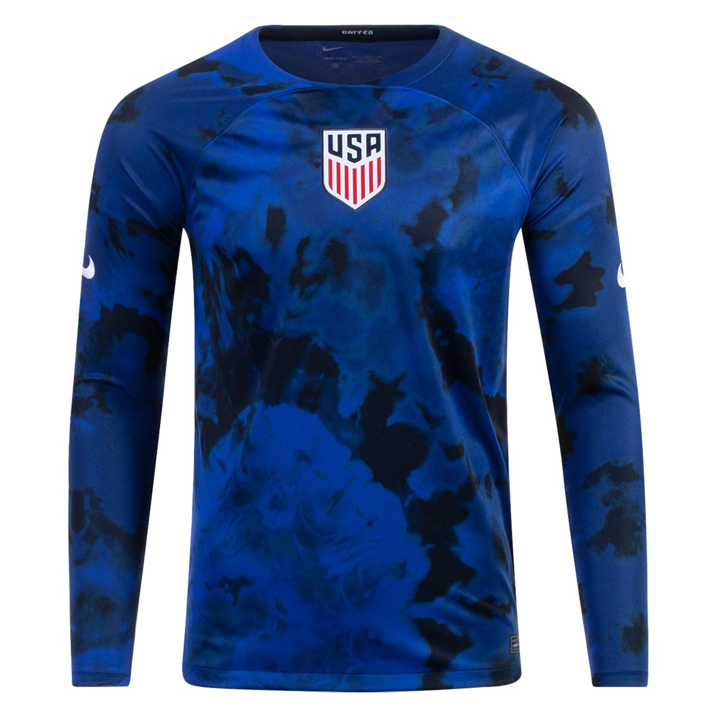 Men's Replica Nike USMNT Away Long Sleeve Jersey 2022