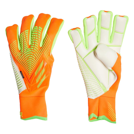 adidas Predator Pro Hybrid Goalkeeper Gloves - Solar Red/Solar Green